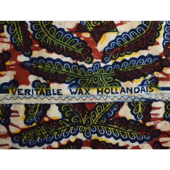 Vintage 70s Embroidered Batik Blouse & Wrap Skirt Set, Two Piece Ensemble, XS S - Picture 8 of 10